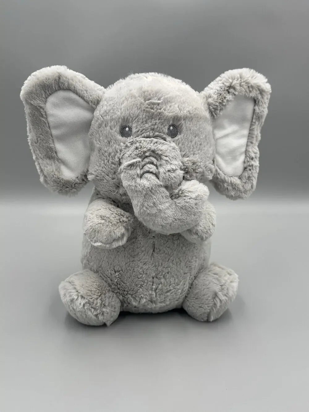 Kellytoy Elephant Rattle Plush Gray Stuffed Animal Toy 12”